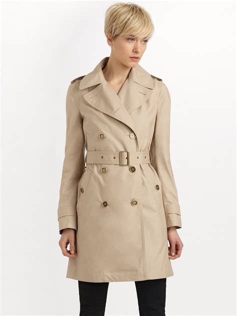 burberry laminated trench coat|burberry brit trench coat women's.